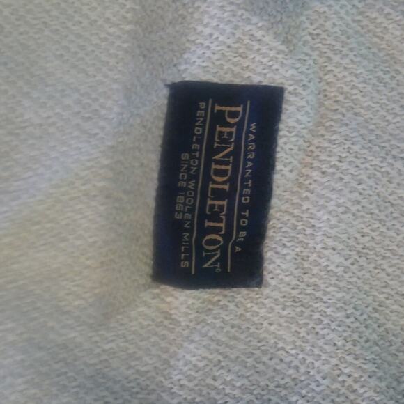 Pendleton White Sands Throw Blanket Cream Ivory Southwester Aztec Design 50x70 - Picture 5 of 14